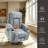 Faux Leather Power Lift Recliner Chair with Heat & Massage, Dual Cup Holders, USB Port, Wide Seat, Push-Button Control, 350 LB Capacity-314730941