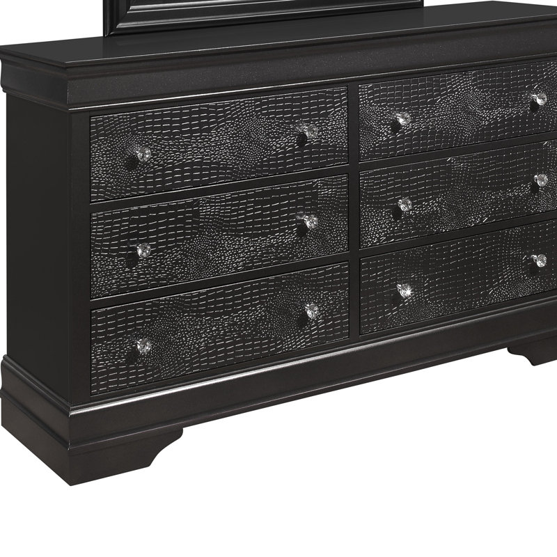 Commode grise métallique Shaker, Gris métallisé
