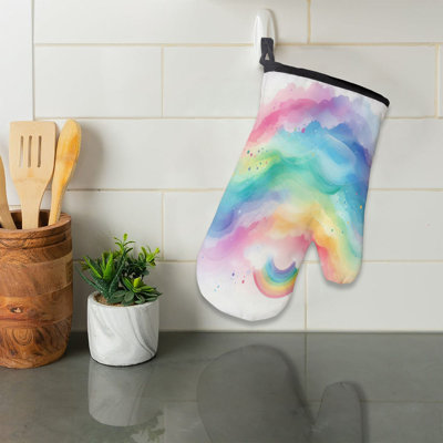 Gradient Waves Oven Mitt Cotton Twill