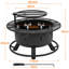 Round Wood Burning Fire Pit