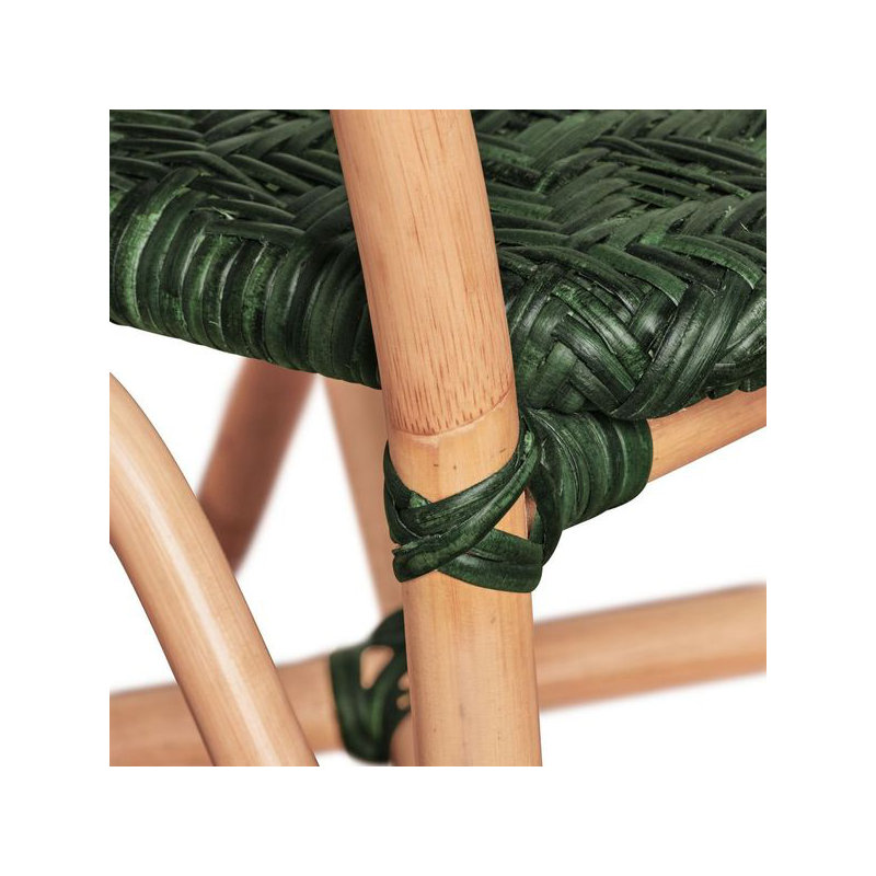 Portofino Arm Chair, Green, Natural
