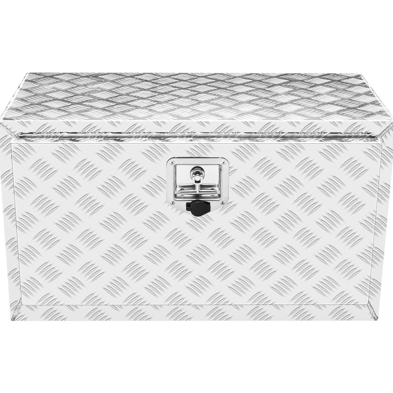Boîte à outils 30 "14" 16 "en aluminium à plaque de diamant robuste avec loquet et clés de verrouillage pour garder les outils d'entretien organisés