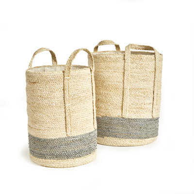 Ensemble de 2 paniers en tissu Jumelle