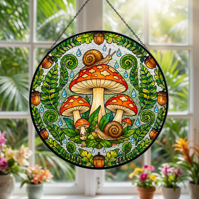 Plants & Flowers Window Panel