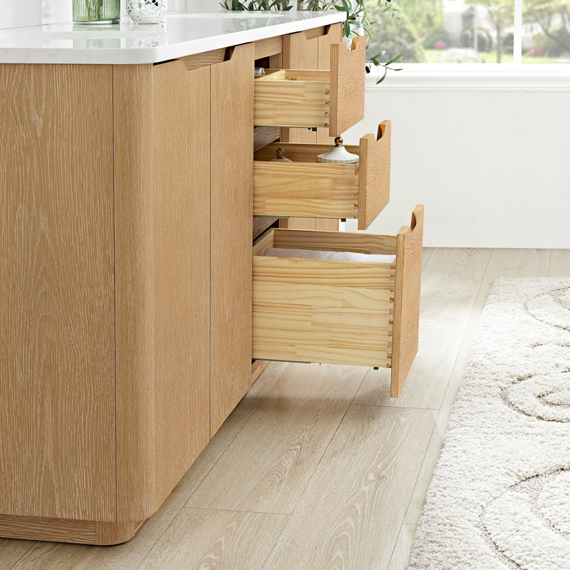 Meuble-lavabo double 60 po Innes, Gris cendré délavé
