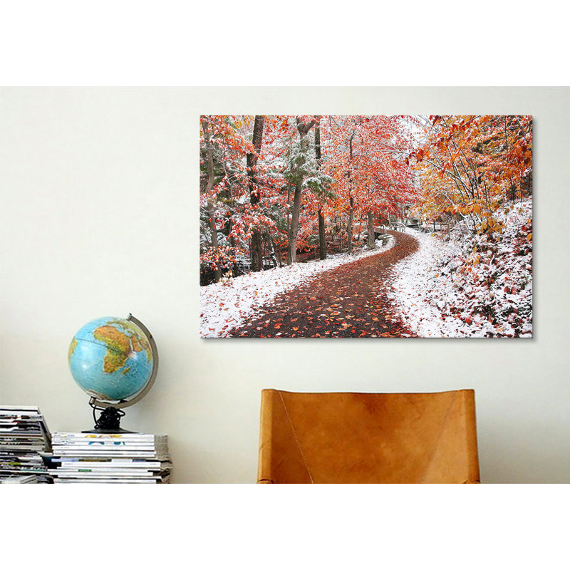 « two seasons » par reproduction de photo sur toile tendue Ben Heine, H 40 po x l 60 po x P 1,5 po, Pas de tapis