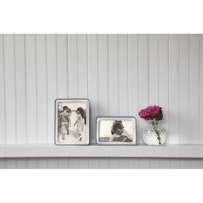 String of Pearls Beaded Picture Frame, 5 x 7