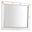 Miroir mural élégant en perles pour espaces modernes