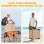 Fauteuil de bronzage extérieur pliant avec chaise longue-110743077