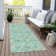 Machine Washable Indoor/Outdoor Xhevrie Aqua Rug