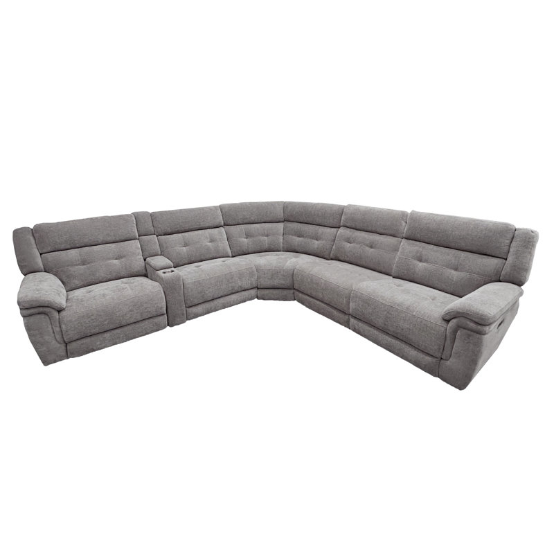 Canapé modulaire inclinable rembourré 6 pièces Maryellen