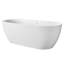 Luxueuse baignoire autoportante en acrylique pour une salle de bain de style spa