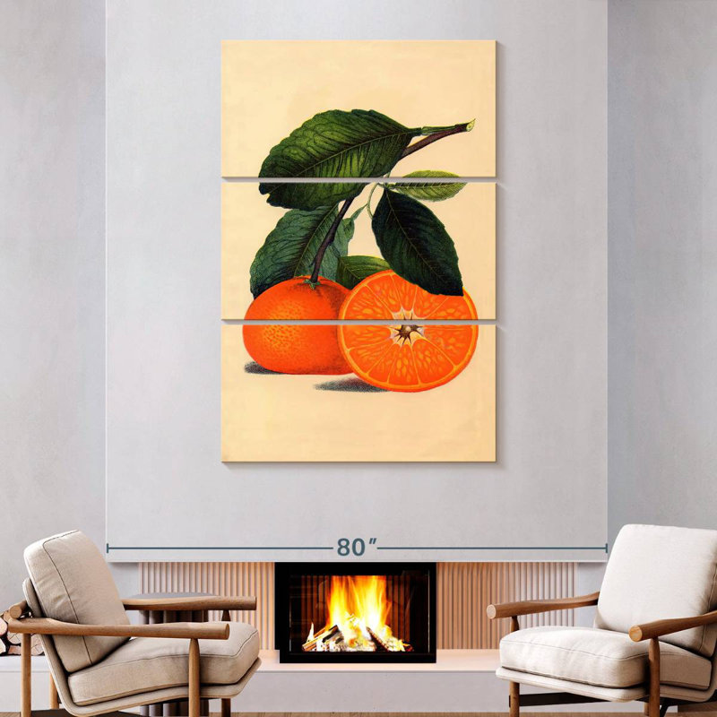 Yarlin Satsuma orange 1887, H 74 po x l 48 po