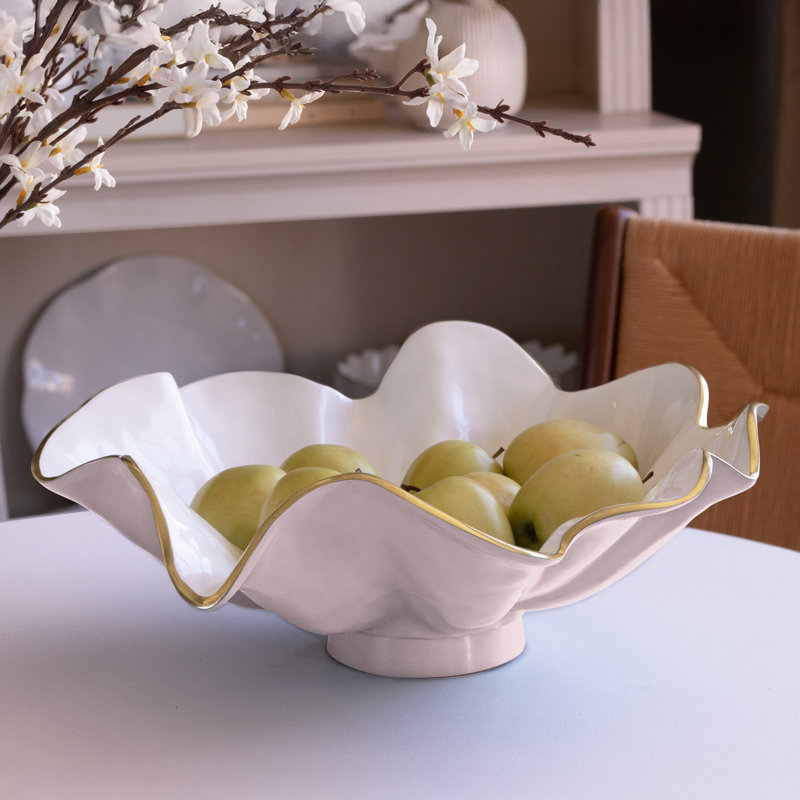 Encanto Aries Bowl, Camellia/White