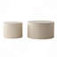 Ensemble de 2 tables basses gigognes Beige