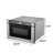 Hamilton Beach 24" 1.2 Cu. ft. Built-in Microwave Oven, 1000 Watts Electric Drawer Oven with Touchscreen Control and Flat-Bed Design, Stainless Steel