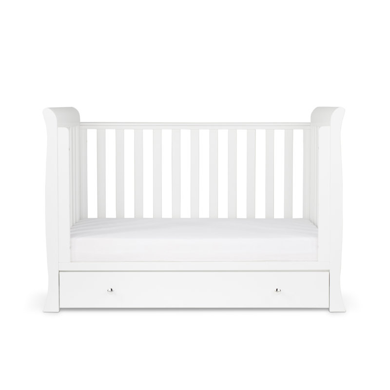 Snowdon 4 in 1 Mini Cot Bed and Fibre Mattress  - White