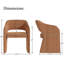 Chaise d'appoint entièrement rembourrée en mélange de lin-1878350872