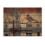 Robin des bois à la ferme - Décoration murale en bois d'oiseau - sur bois de pin naturel-840696027