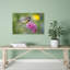 Mésange charbonnière sur jacinthe - Oiseau délicat et vibrant - Illustration murale nature-748608704