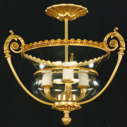 Destefano 3 - Light Urn Pendant, French Gold