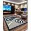 Tapis contemporain moderne abstrait 5X7 pour salon chambre à coucher