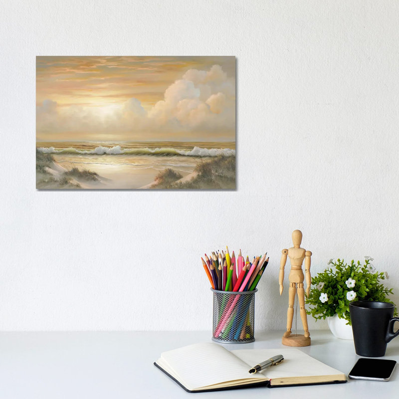 Dusk by Georgia Janisse - Painting on Canvas, 20.32 cm H x 30.48 cm W, Wrapped Canvas