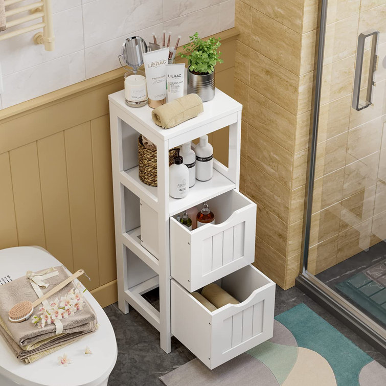 Freestanding Compact Bathroom Storage Organizer w/Shelves and Pull-Out  Drawer, 1 Unit - Smith's Food and Drug