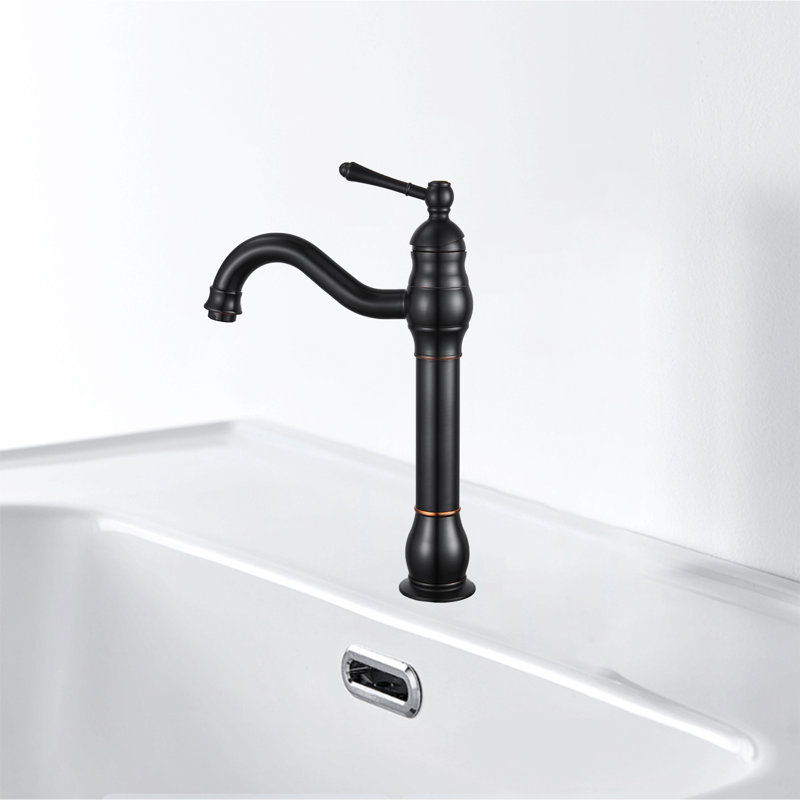 Heritage 360° Single-Handle Vessel Faucet With Pop-Up Drain, Oil Rubbed Bronze
