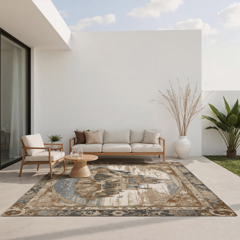 Tapis intérieur et extérieur Seaward Bastion, Rectangle 4pi x 6 pi