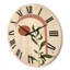 Horloge murale abstraite lune géométrique avec feuille III-63902449