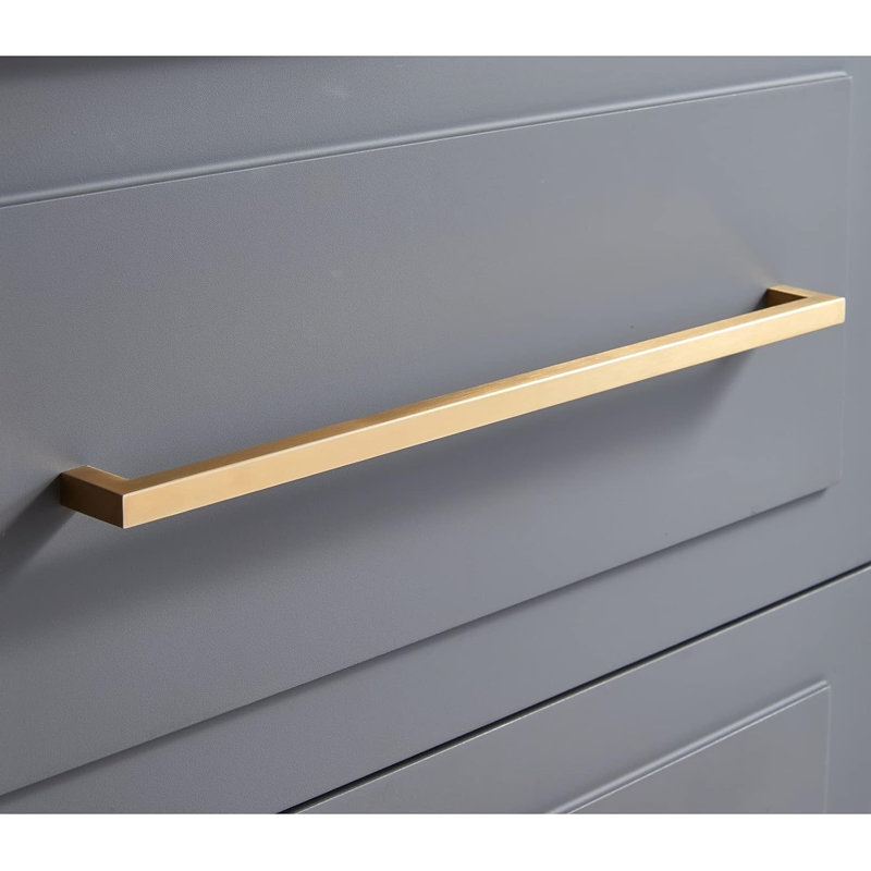 Meuble-lavabo simple 24 po à 2 tiroirs avec plateau en céramique 24 po