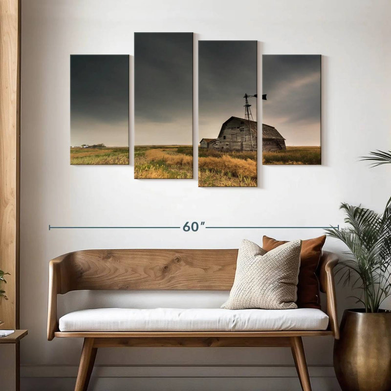 Alvord Saskatchewan Vintage Barn, 32" H x 52" W