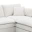 Canapé modulaire en chenille avec coussins doubles-466173736