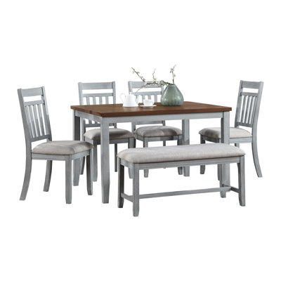 Raahima 6 - Person Four Leg Dining Set