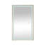 Miroir de salle de bain à DEL avec cadre en aluminium, miroir de meuble-lavabo mural, antibuée, mémoire, 3 couleurs, gradation continue-122509823-122511018