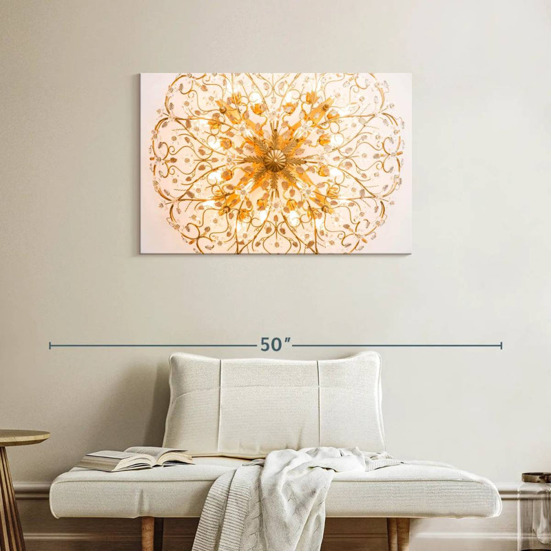 Lustre floral Kerner, H 24 po x l 36 po