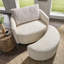 Fauteuil d'appoint pivotant en velours côtelé Doniphan-1619517934