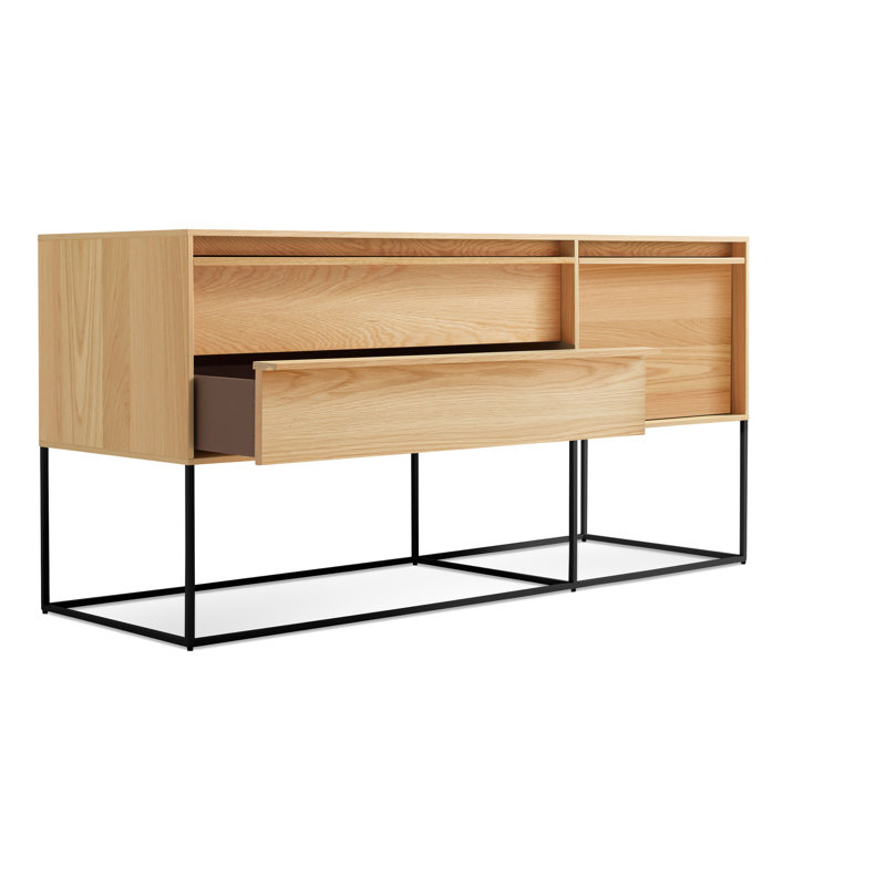Rule 58'' W Console Table, White Oak