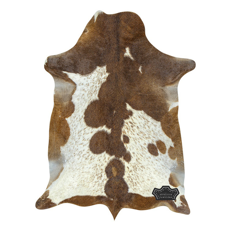 Cuir de chèvre de race Rre 3 pi x 2 pi - 100% cuir véritable - Accent bohème-chic de luxe naturel
