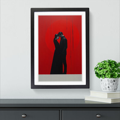 Lovers Minimalism No.3 - Single Picture Frame Print on Wood