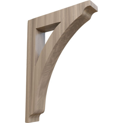 1 3/4"W x 8 1/2"D x 12"H Large Thorton Wood Bracket, Walnut (4-Pack)