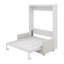Lit escamotable double pleine grandeur avec coussin-260108444-260108445
