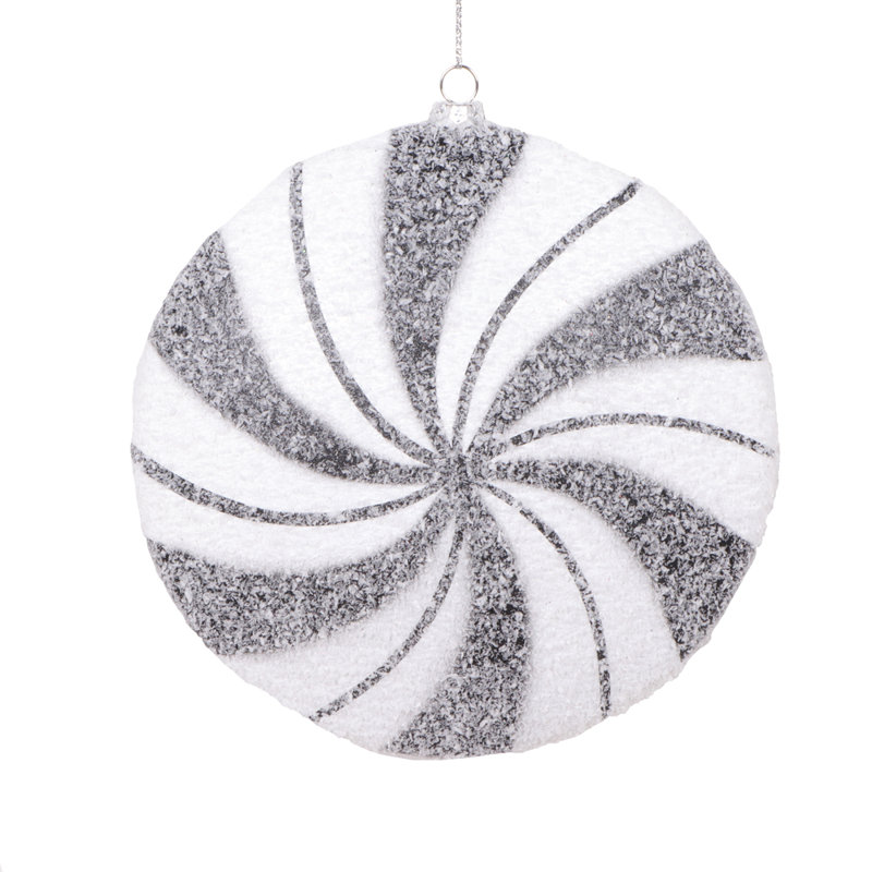 Ensemble de 2 boules de Noël Chistmas, Noir / blanc