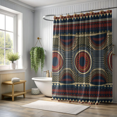 Rideau de douche Boho Forêts - Premium
