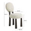 Chaise de salle à manger en tissu tressé Sulley-114319073-114319074