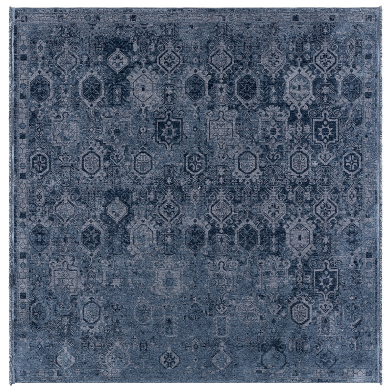 Vitnage Overdye 806 Performance Oriental Rug, Square 4'