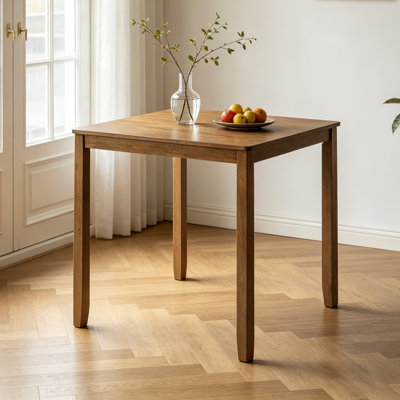 Table de salle à manger en bois carrée, table de cuisine pour petit espace, table de comptoir pour 4 personnes, SEULEMENT LA TABLE