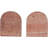 Crimson Archways Travertine Bookends, Red