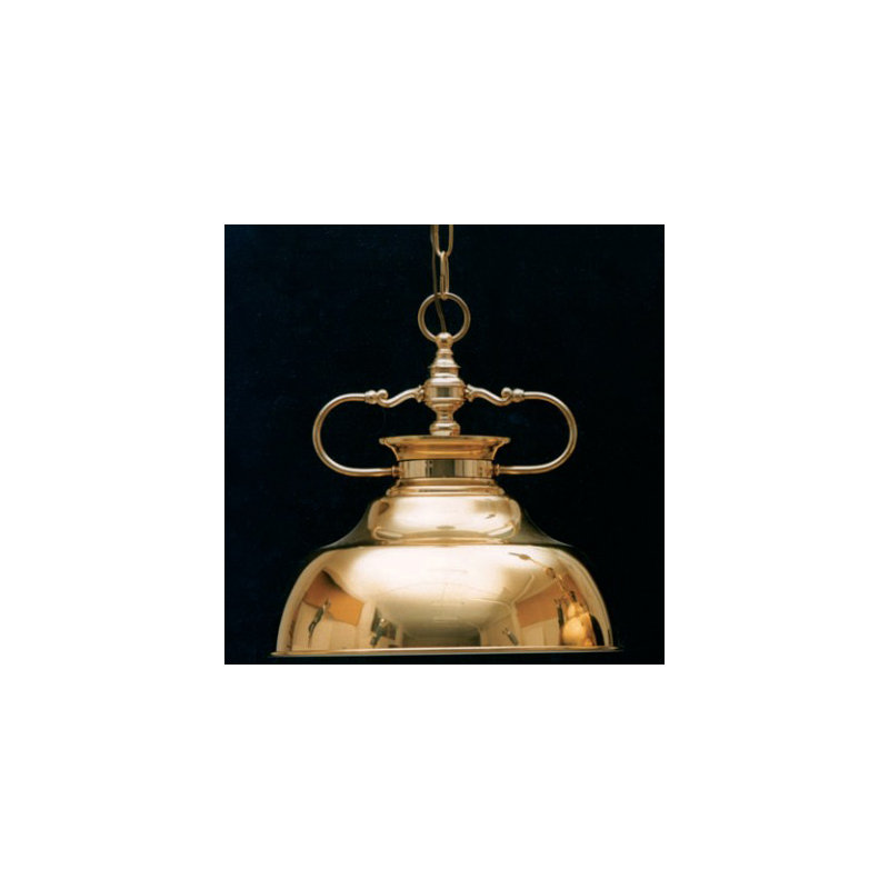 Baynes 1 - Light Brass/Polished Bowl Pendant